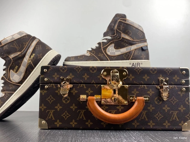 1st Kicks Shoes Jordan OFF-WHITE Air 1 x LV 0710
